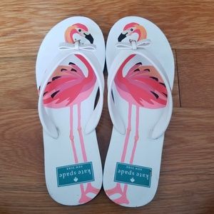 Kate Spade Flamingo Flip Flops